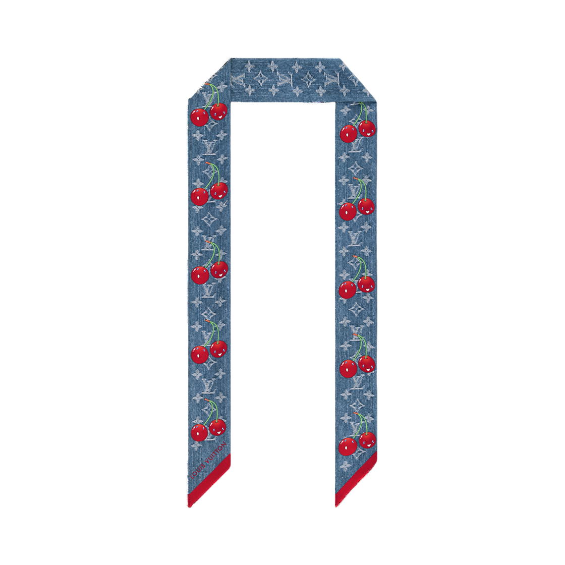 (W) 루이비통 x 무라카미 타카시 데님 세리즈 방도 데님 블루((W) Louis Vuitton x Murakami Takashi Denim Cerise Bandeau Denim Blue)