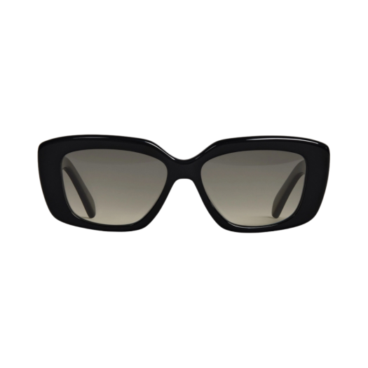 (W) Celine Triomphe 04 Sunglasses in Acetate Black