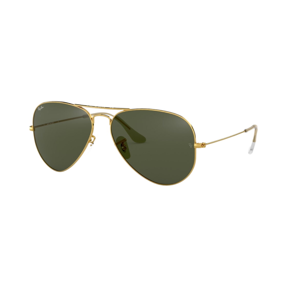 RB3025-L0205 Ray-Ban Aviator Classic Polished Gold Frame Green Classic G-15 Lenses - #2