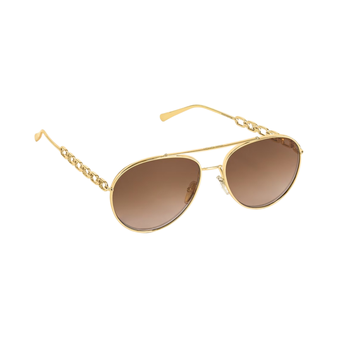 루이비통 마이 LV 체인 파일럿 선글라스 그라디언트 브라운(Louis Vuitton My LV Chain Pilot Sunglasses Gradient Brown) - 2