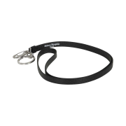 Maison Margiela Printed Logo Neck Keyring Black
