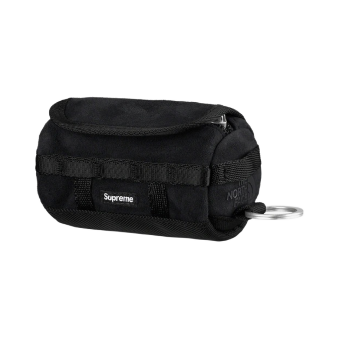 슈프림 x 노스페이스 스웨이드 베이스 캠프 더플 키체인 블랙 - 23FW(Supreme x The North Face Suede Base Camp Duffle Keychain Black - 23FW)