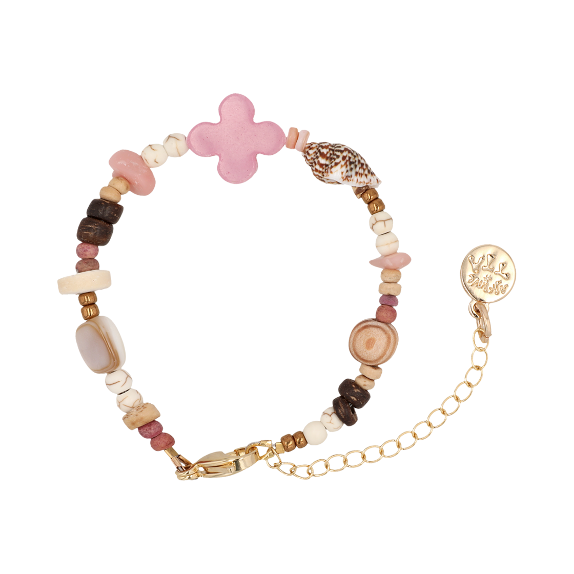 토우토우아카이브 풀 클로버 팔찌 앙고라핑크(TOWTOW.ARCHIVE Full Clover Bracelet Angora Pink) - 1