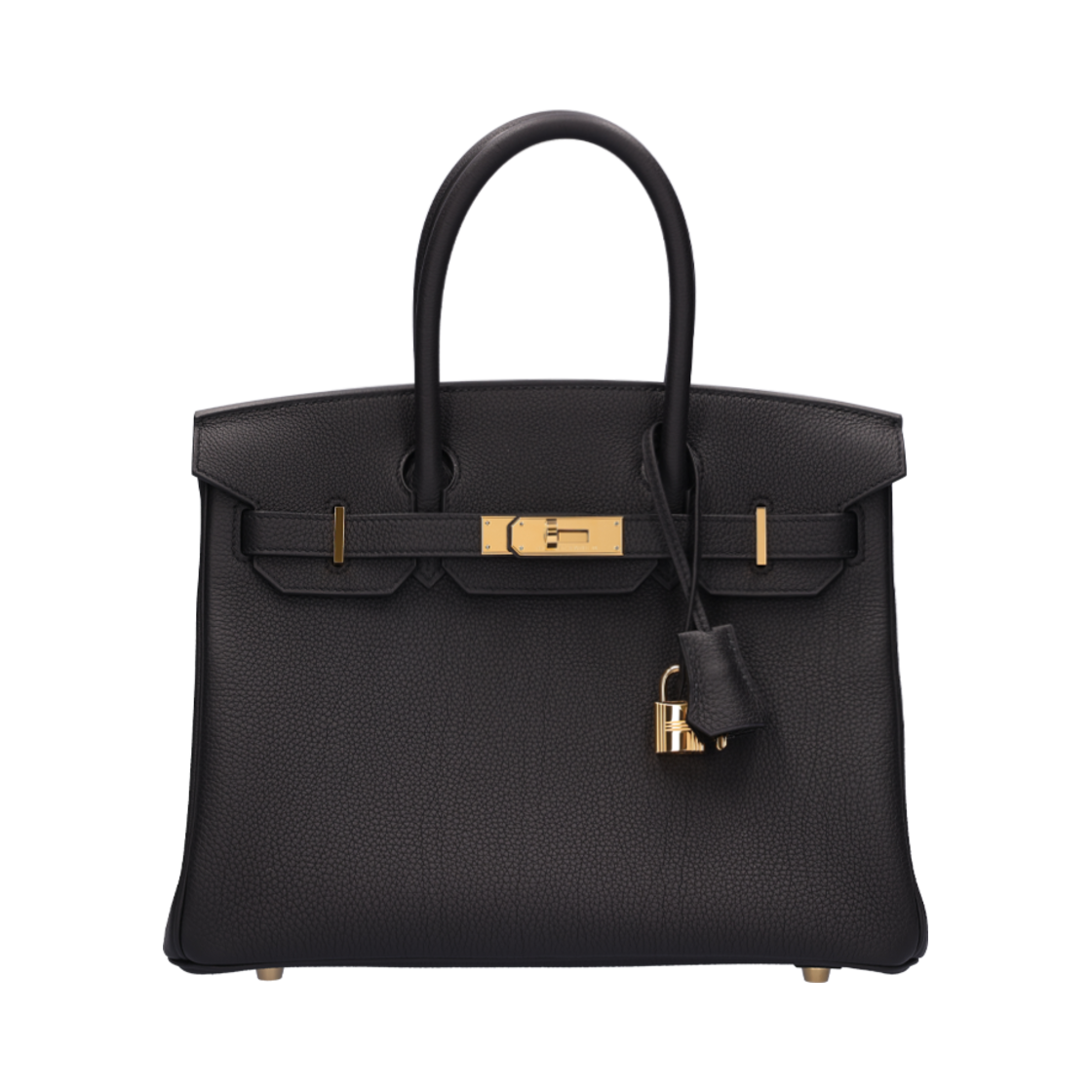 ITNV735LLFLJ [S등급] Hermes Vintage Birkin 30 Bag Togo Noir Gold Hardware W Stamp - 대표 이미지 #1