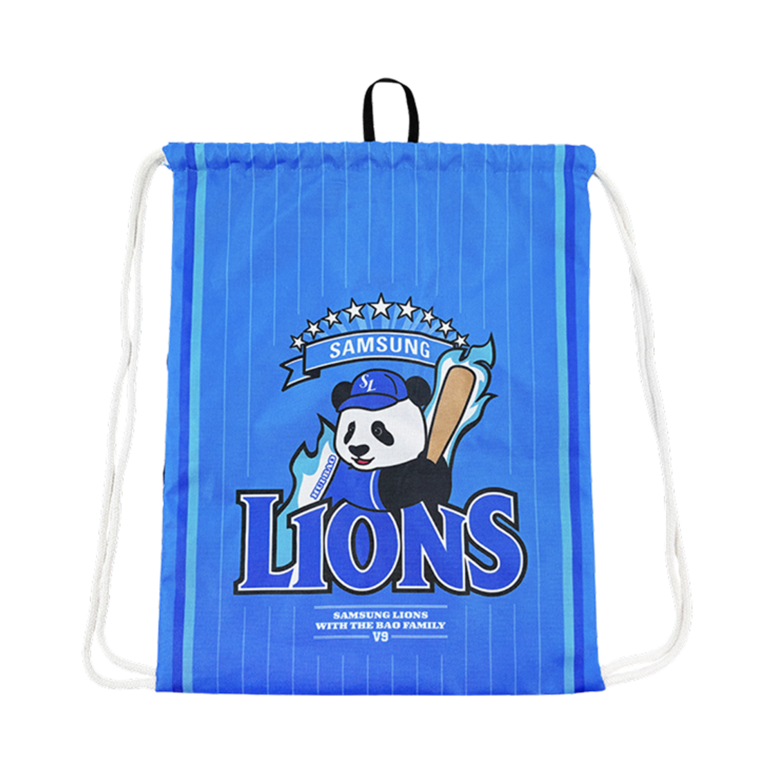 삼성 라이온즈 x 바오패밀리 후이 그래픽 짐색 블루(Samsung Lions x Bao Family Hui Graphic Gym Sack Blue)