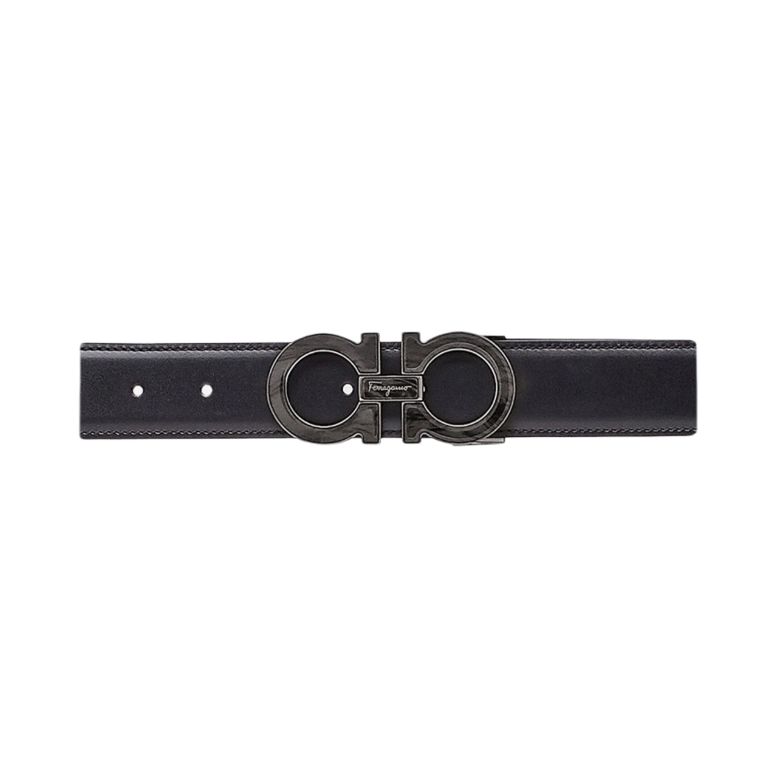 페라가모 어드저스터블 간치니 벨트 블랙(Ferragamo Adjustable Gancini Belt Black) - 1