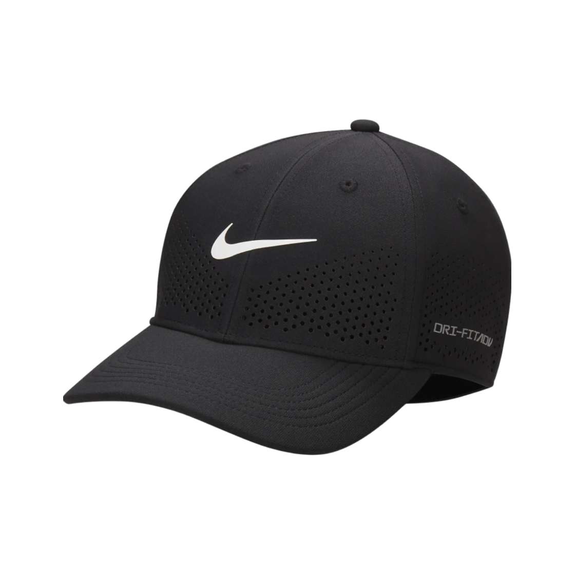 나이키 드라이 핏 ADV 클럽 스트럭처 스우시 캡 블랙 화이트(Nike Dri-Fit ADV Club Structured Swoosh Cap Black White)