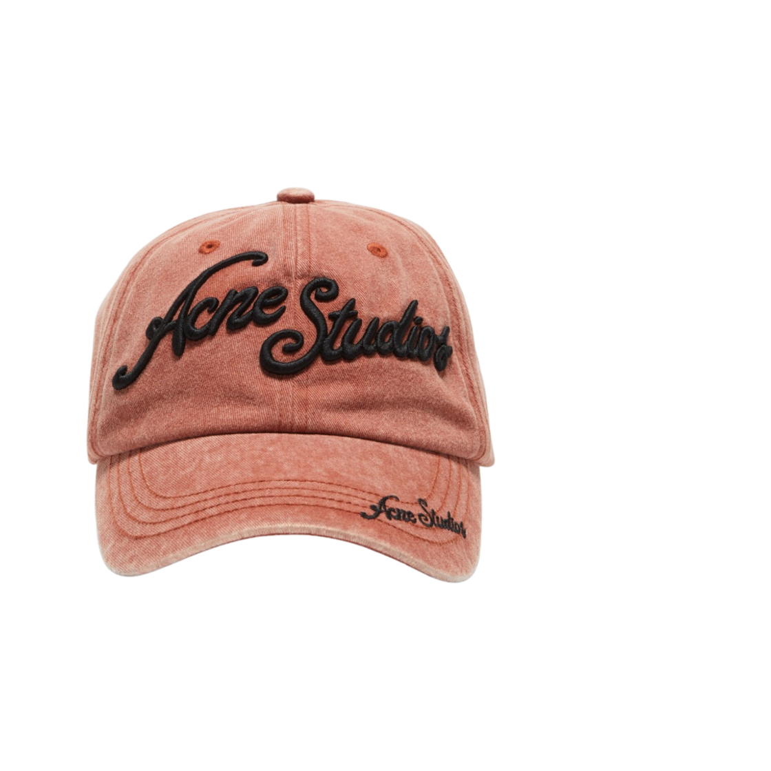 C40326-ALK Acne Studios Logo Cap Brick Red
