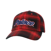 Palace Lowercase 6-Panel Black Check - 22FW