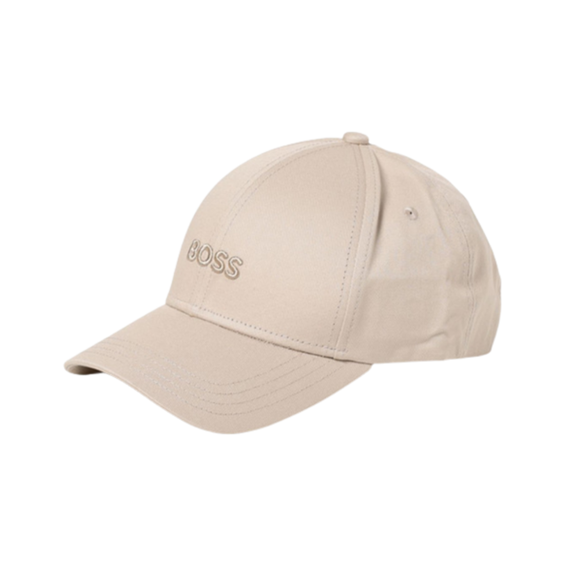 50495121-275 Hugo Boss Cotton Twill Six Panel Cap with Embroidered Logo Light Beige
