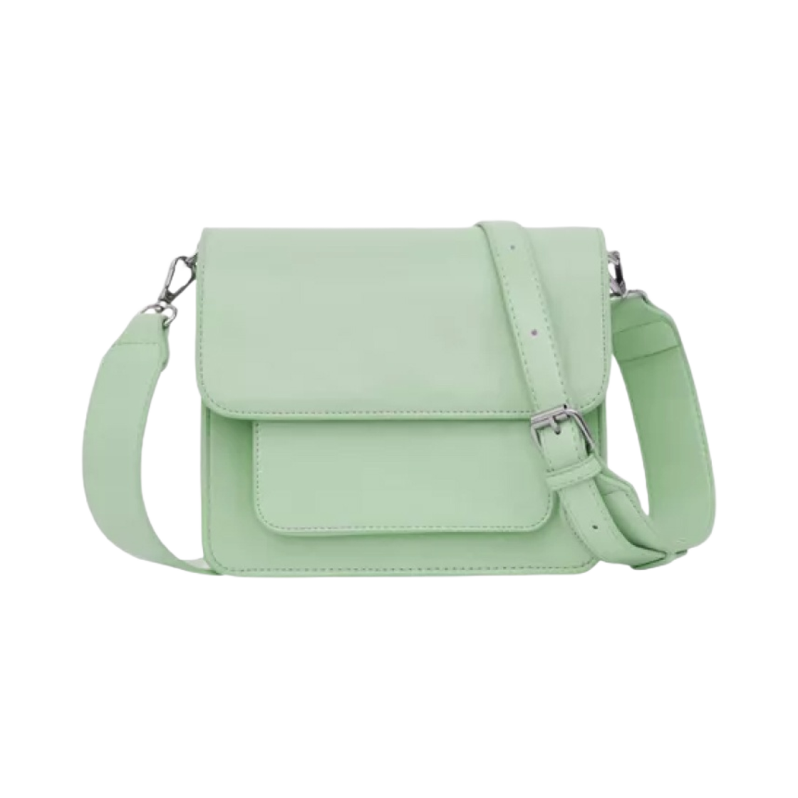 비스크 비건 케이먼 포켓 스터럭쳐 크로스백 그린 틴트(HVISK Vegan Cayman Pocket Structure Cross Bag Green Tint)