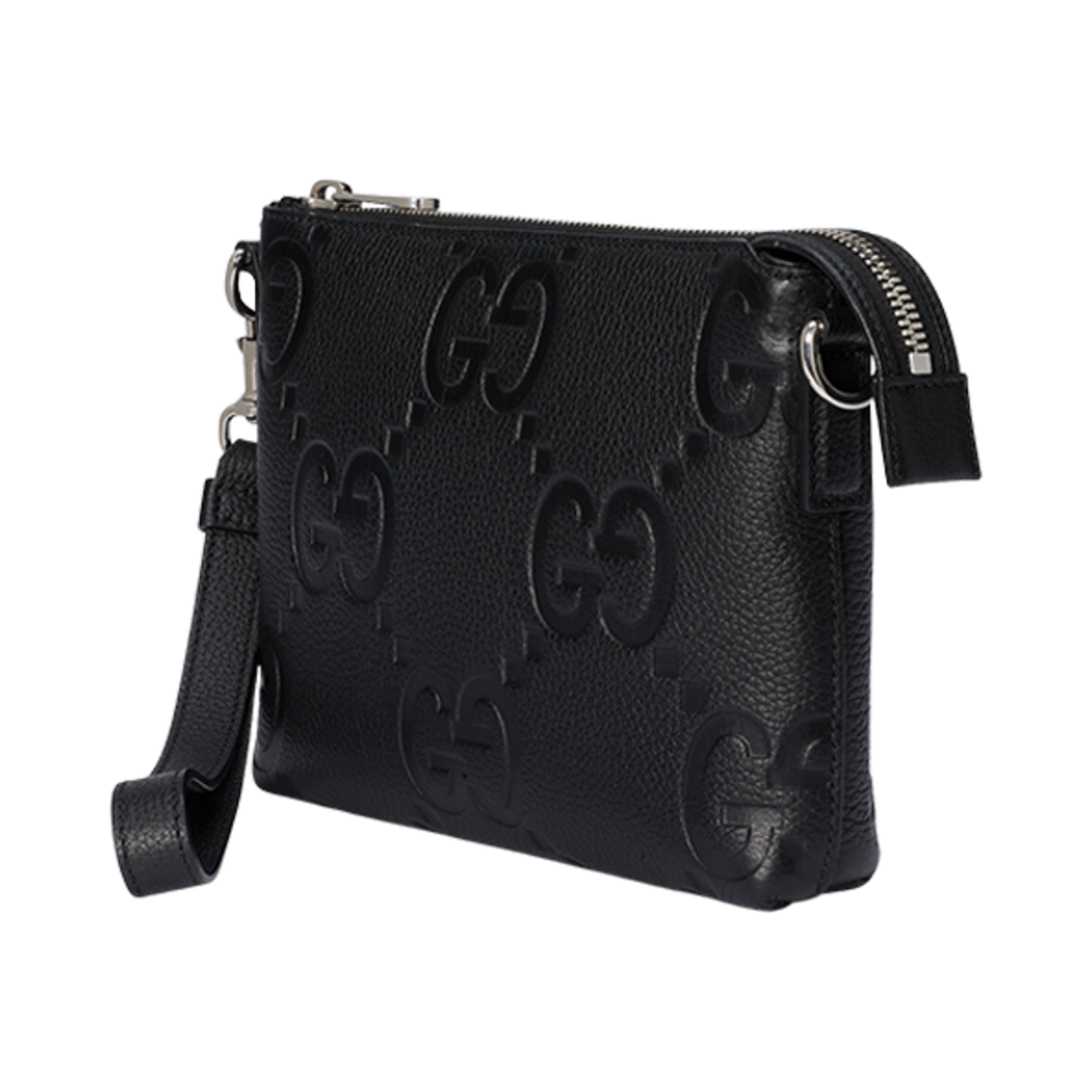 구찌 점보 GG 미디움 메신저 백 블랙 레더(Gucci Jumbo GG Medium Messenger Bag Black Leather) - 2