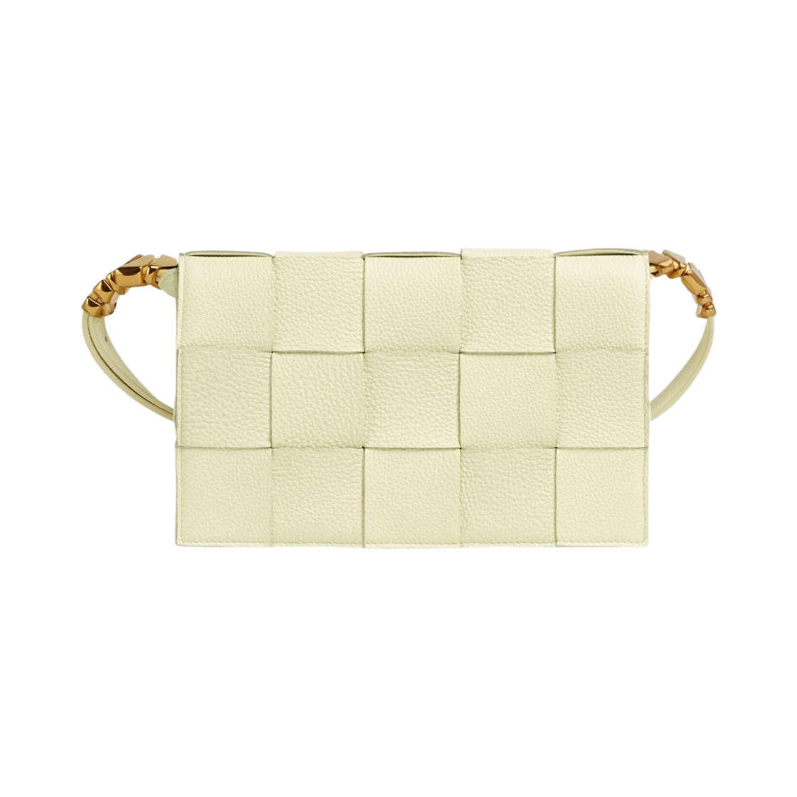 666870V17H17405 Bottega Veneta Grained Leather Cassette Zest Washed