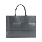 Bottega Veneta Arco Leather Tote Thunder