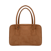 Anoetic Two-way Suede Tote Bag Brown