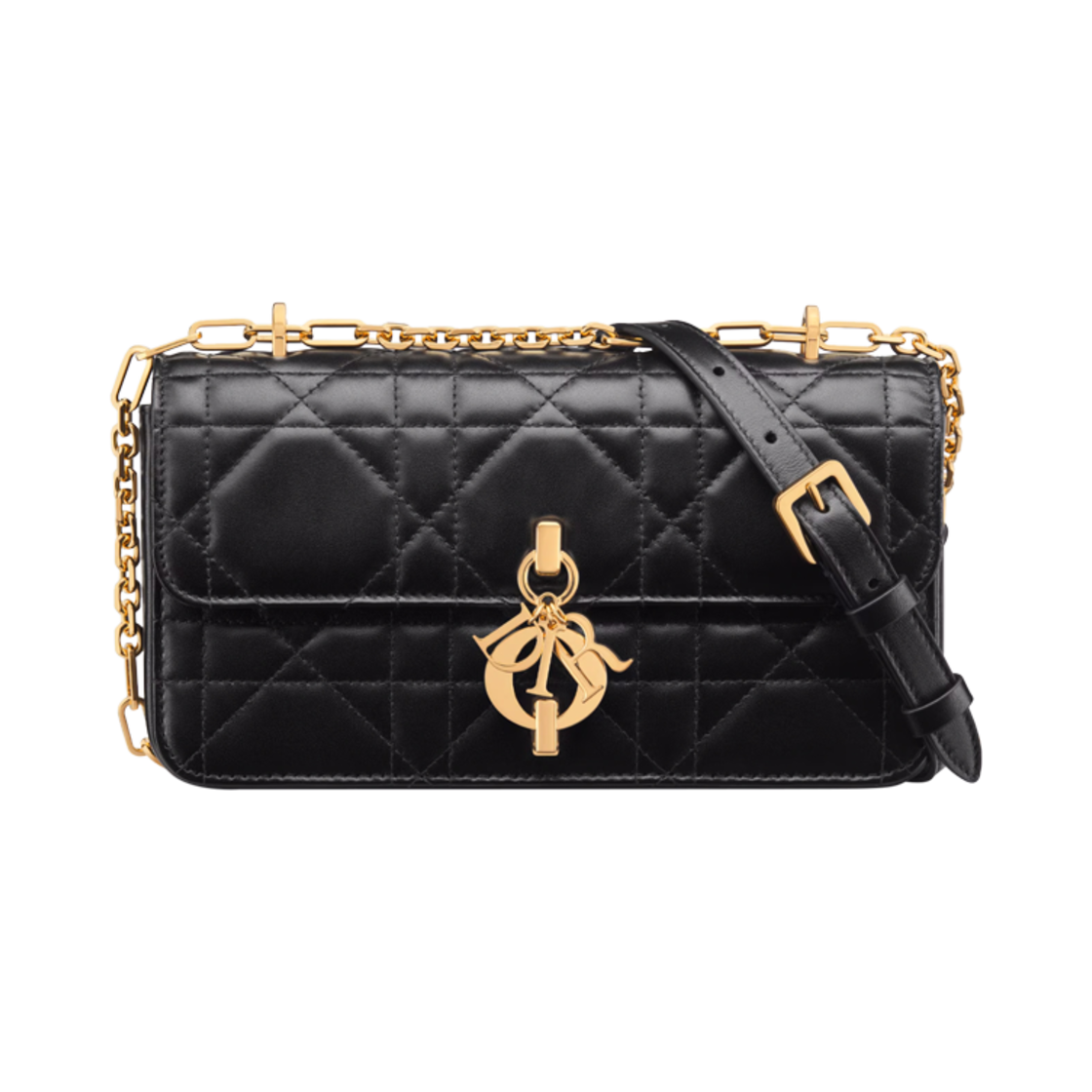 디올 미스 데이지 미니 백 매크로까나쥬 램스킨 블랙(Dior Miss Daisy Mini Bag Macrocannage Lambskin Black) - 1