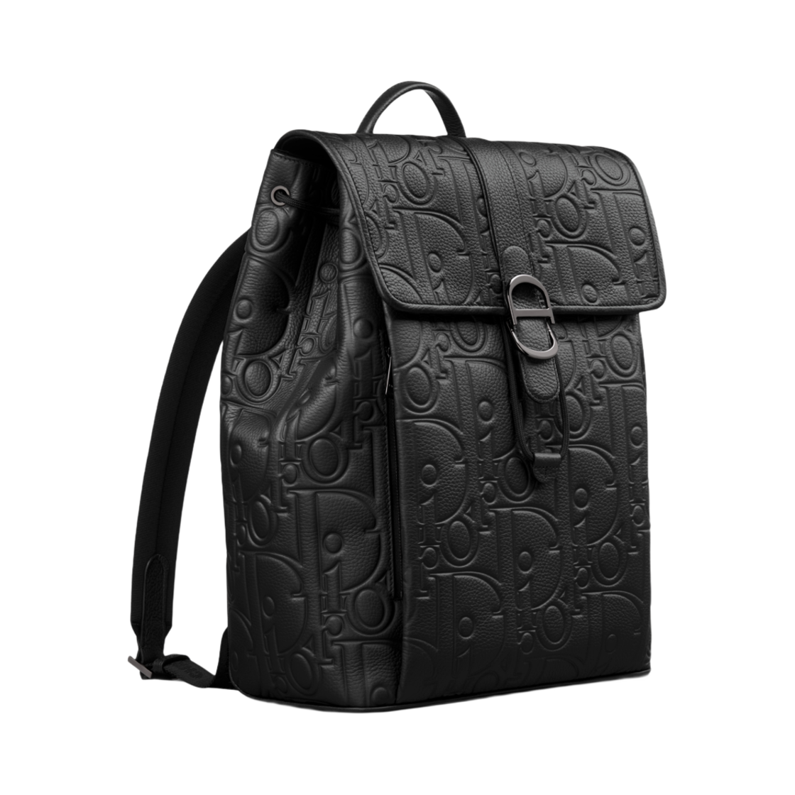 디올 데일리 백팩 플랩 디올 그래비티 레더 앤 그레인드 카프스킨 블랙(Dior Daily Backpack with Flap Dior Gravity Leather and Grained Calfskin Black) - 2