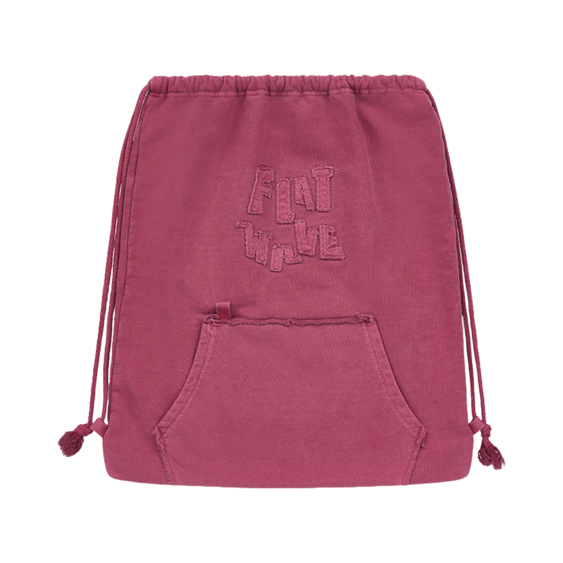 Momona Backpack Darkred Flatwave in Seoul Momona Pigments String Backpack Dark Red