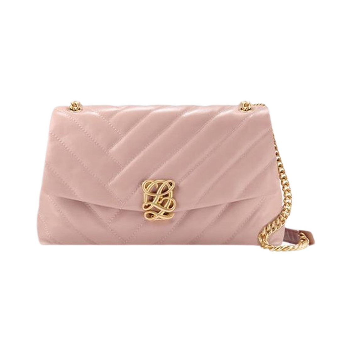 LLHR1QT04FA1PI0171 Louis Quatorze L-Quilting Shoulder Chain Bag Pink