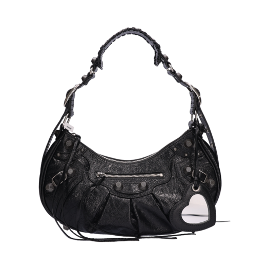 671307 Balenciaga Le Cagole Small Shoulder Bag Black