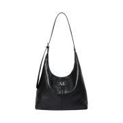 [사은품 증정] MUCENT Crescent Leather Shoulder Bag Black