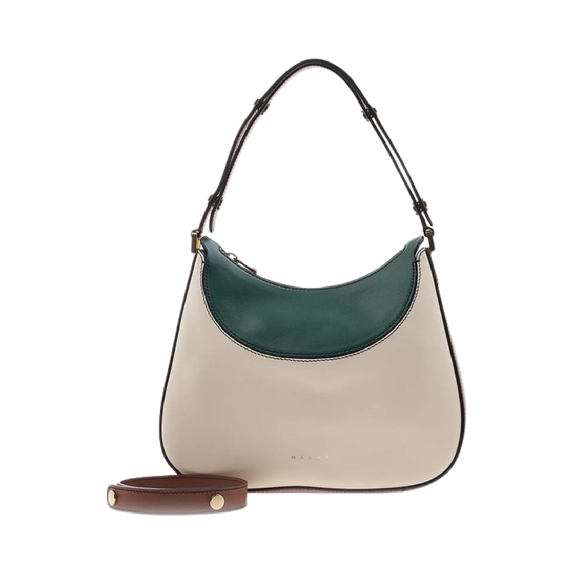 BMMP0102U1-LV589-ZO243 Marni Milano Small Bag Silk White Maroon