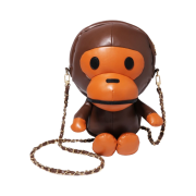 BAPE Baby Milo Plush Doll Chain Shoulder Bag Brown