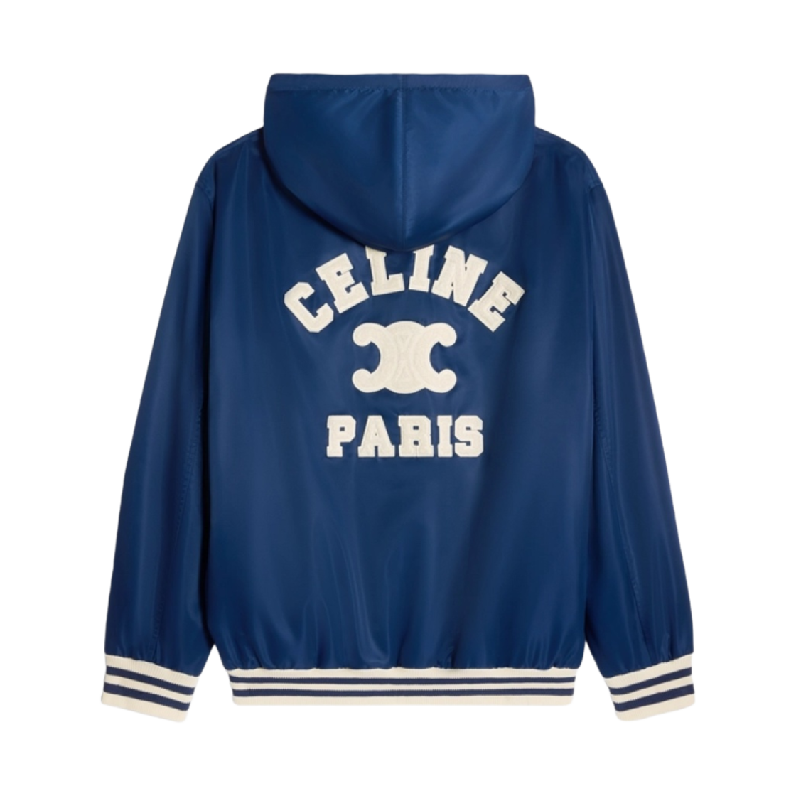 コート CELINE | CELINE PARIS HOODED TEDDY JACKET IN NYLON W) 셀린느 파리 후드 테디 나일론 자켓 네이비 | Celine | KREAM