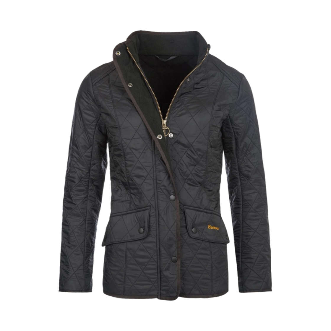 (W) 바버 카발리 폴라퀼트 자켓 블랙((W) Barbour Cavalry Polarquilt Jacket Black) - 1
