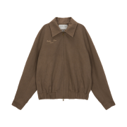 (W) Matin Kim Lettering Drizzler Jumper Brown