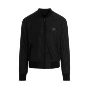 Dolce & Gabbana Logo Bomber Jacket Black