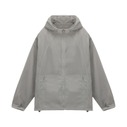 Art Of Field Back Printed Packable Jacket Gray