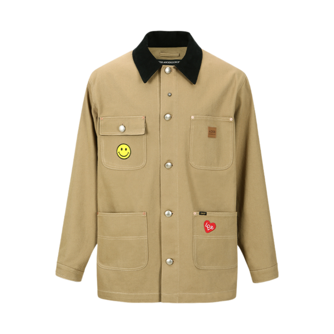awa678m(TAN) ADSB Andersson Bell Guitar Printed Cotton Jacket Tan