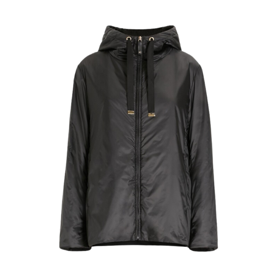GREENH-009 (W) Max Mara The Cube Greenh Travel Jacket In Water-Resistant Technical Canvas Black