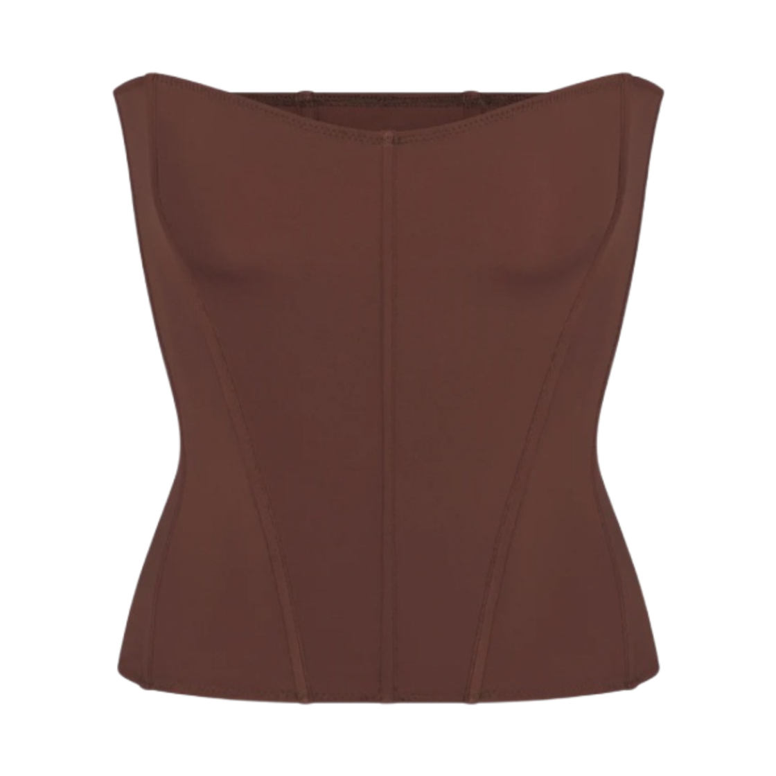 - (W) Khy Corset Swim Top Chocolate