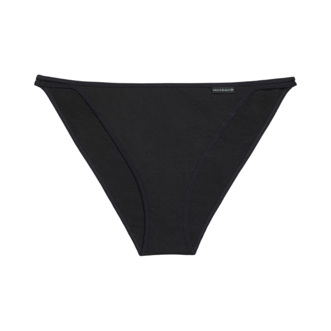 (W) 캘빈 클라인 x 제니 모던 코튼 하이 레그 탕가 블랙 뷰티((W) Calvin Klein x Jennie Modern Cotton High Leg Tanga Black Beauty) - 1
