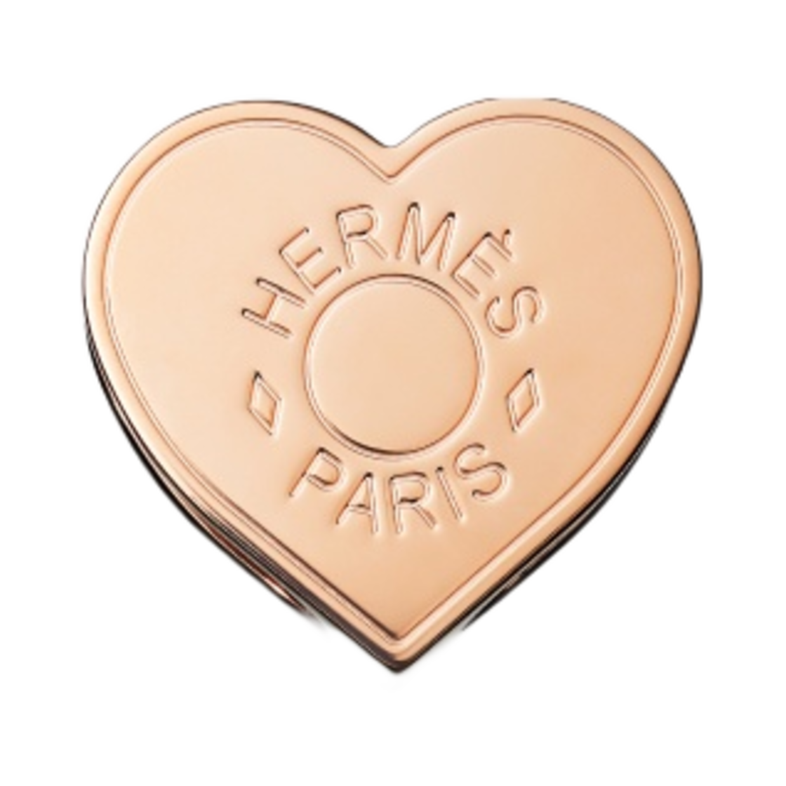 에르메스 미니 하트 트윌리 로즈 골드 브라스 플라크 오르 로즈(Hermes Mini Coeur Twilly Ring Rose Gold Brass Plaque Or Rose)