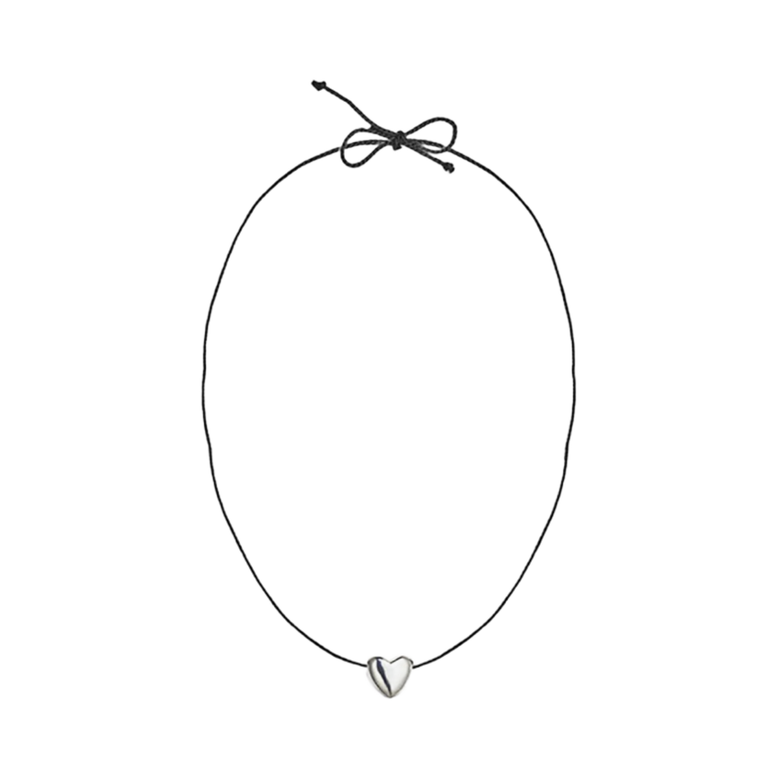 아니카 이네즈 미니 하트 네클리스 실버(Annika Inez Mini Heart Necklace Silver)
