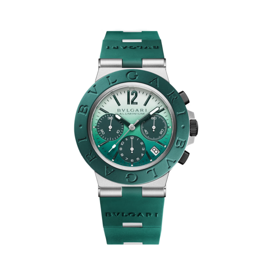 104076 Bulgari Aluminium 40mm Smeraldo Watch Dark Green