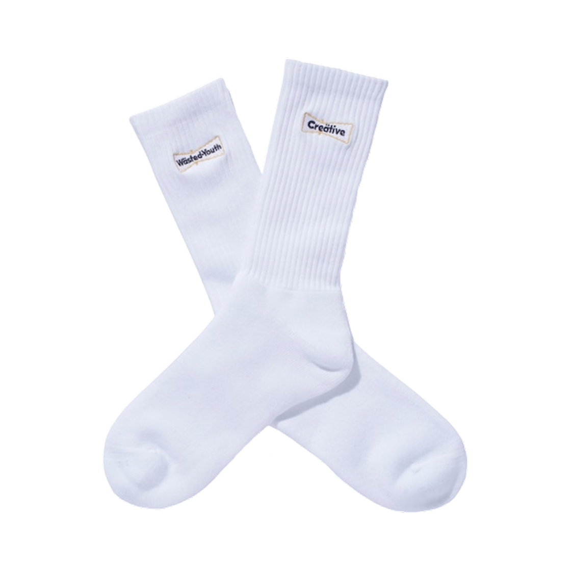 베르디 웨이스티드 유스 x 크리에이티브 드러그 스토어 삭스 화이트(Verdy Wasted Youth x Creative Drug Store Socks White)