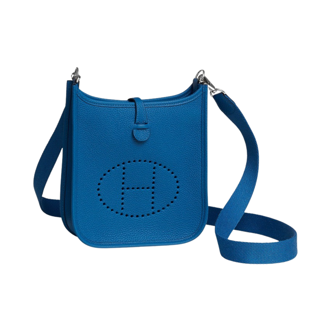 H077640CKAV Hermes Evelyne 16 Amazone Bag Maurice & Palladium Bleu France - #2