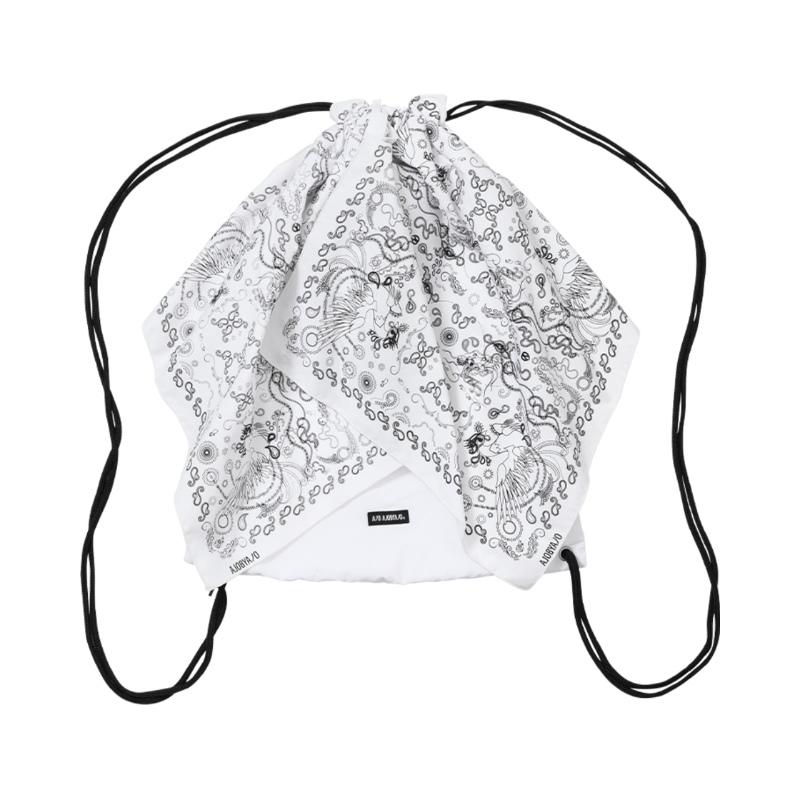 AJ252BG002WH AJOBYAJO Bandana Drawsting Bag White