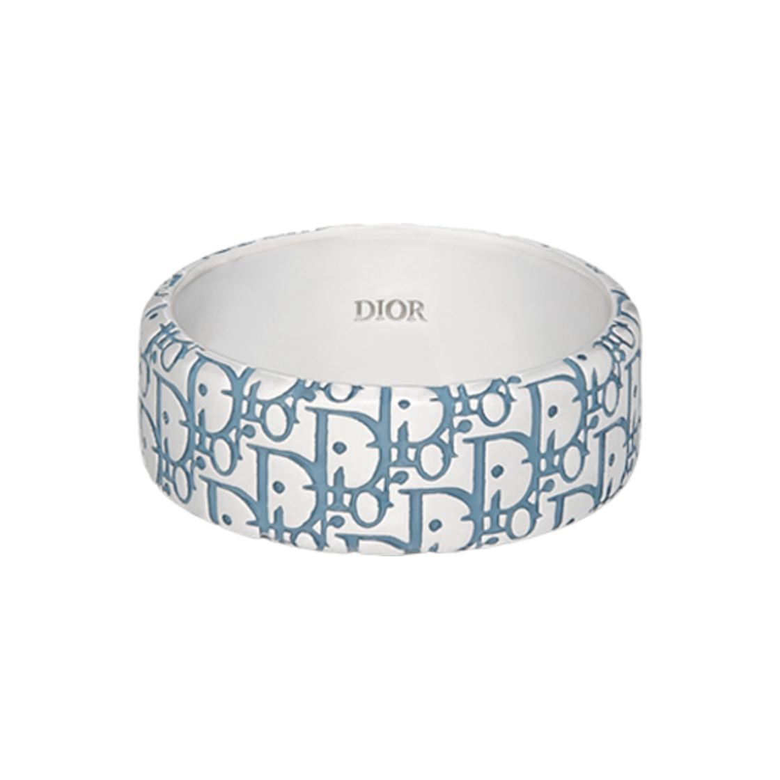 디올 오블리크 링 실버 앤 레진 실버 블루(Dior Oblique Ring Silver and Resin Silver Blue) - 1