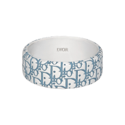 Dior Oblique Ring Silver and Resin Silver Blue