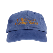 Hello Sunrise Classic Typo Logo Ball Cap Ocean Blue