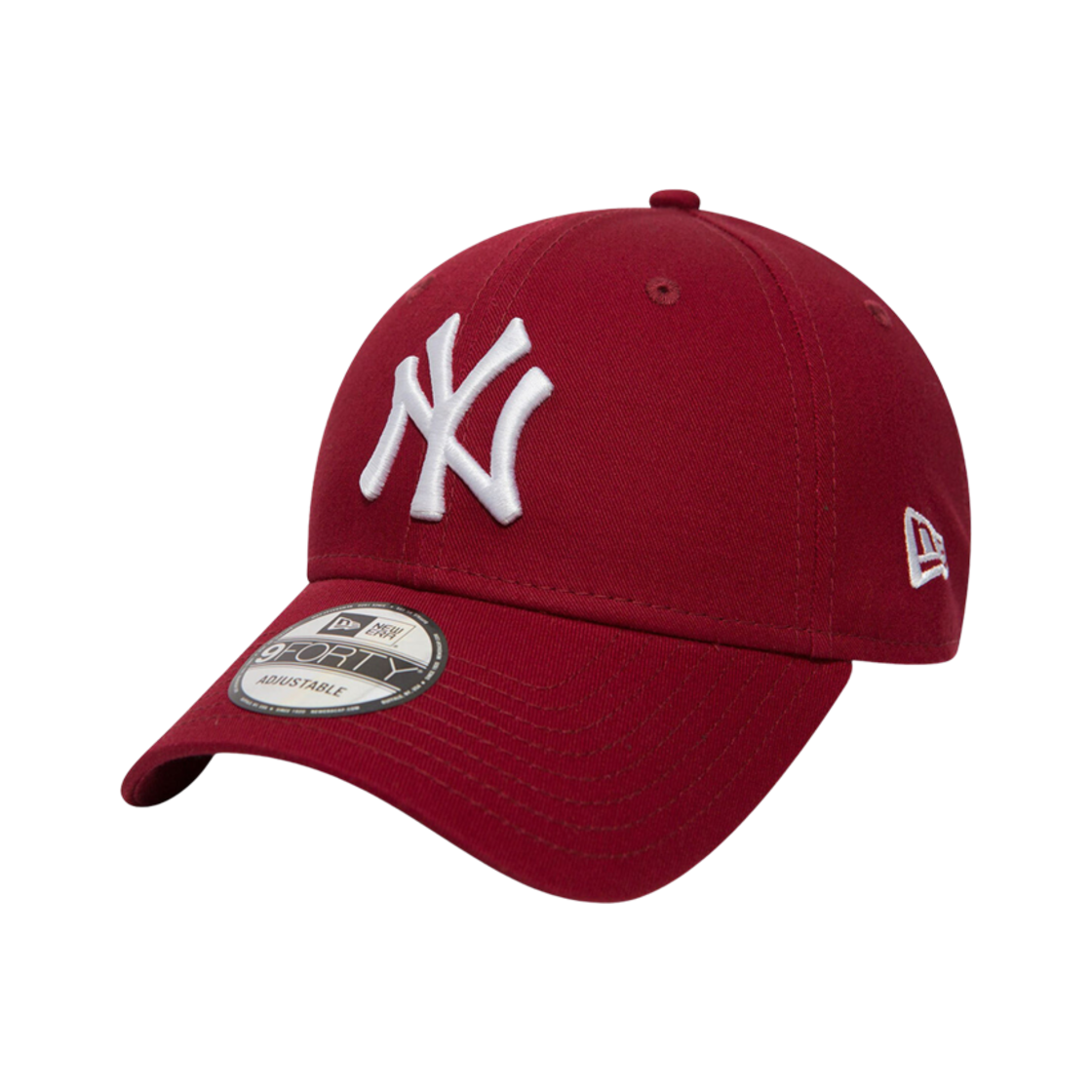 뉴에라 어드저스터블 9포티 뉴욕 양키스 에센셜 캡 버건디(New Era Adjustable 9Forty New York Yankees Essential Cap Burgundy)