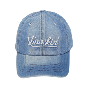 Ogarp Washed Denim Knockin Logo B.B Cap Blue