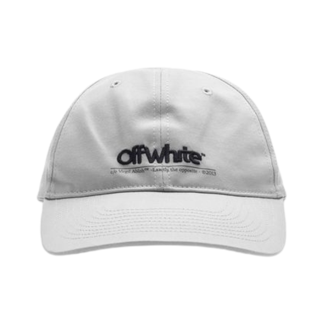 오프화이트 체스트 라인 베이스볼 캡 그레이 블랙(Off-White Chest Line Baseball Cap Grey Black)