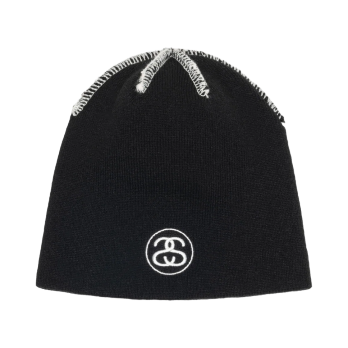 스투시 익스포즈드 스티치 스컬캡 블랙(Stussy Exposed Stitch Skullcap Black)