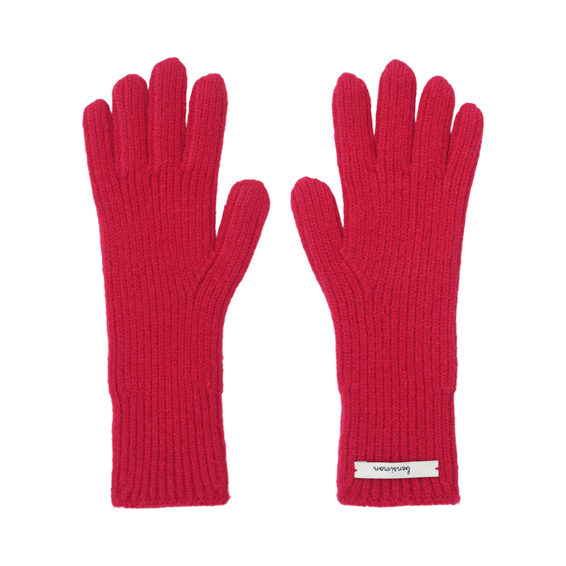 BS3FGV821ER Bensimon Finger Hole Gloves Cherry Red
